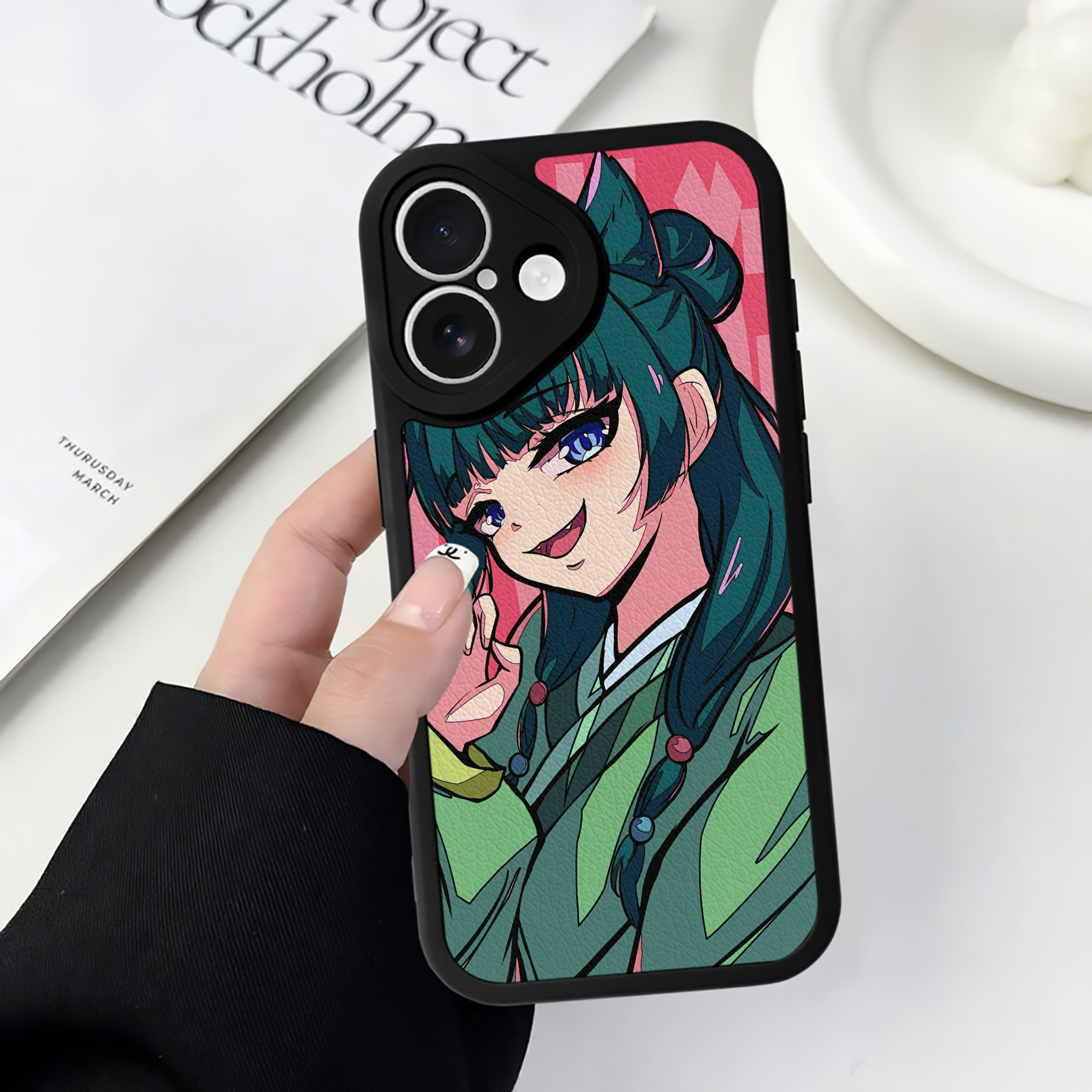 薬屋のひとりごと The Apothecary Diaries 【iPhone 16シリーズ対応】シリコンスマホケース（レザー調） 材質：シリコン